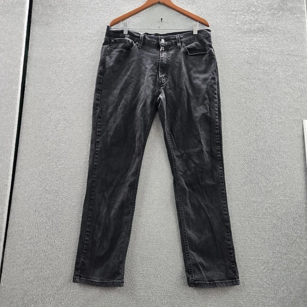 Levi's 541 Men Jeans 36X32 Black Denim Athletic‎ Tapered 30